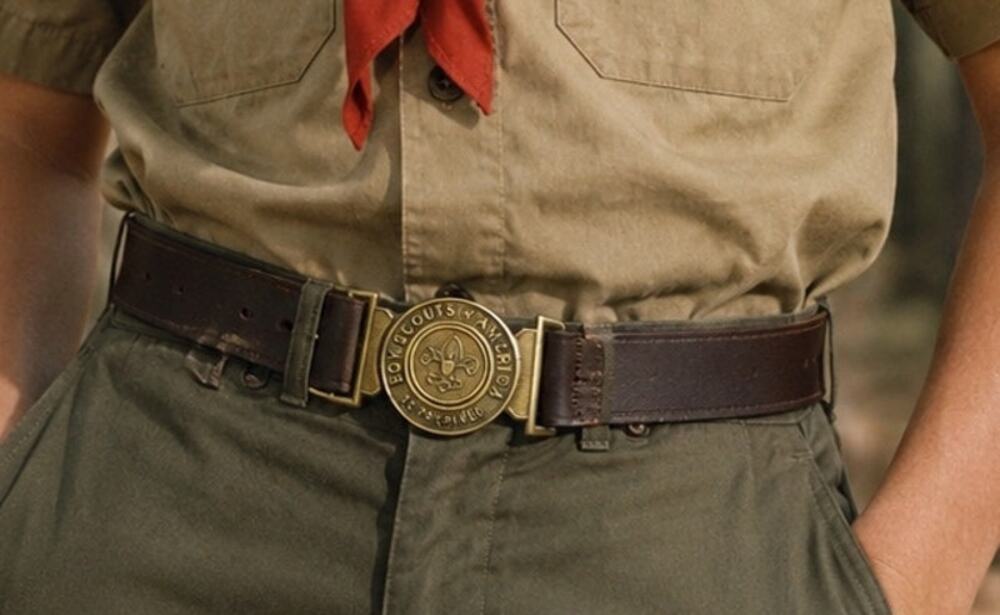 1960s Vintage Boy Scouts of America Leather Belt Brass Be Prepared Buckle 36